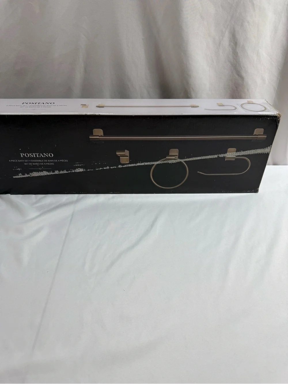 Globe Positano 4-Piece Bath Set - Gold Finish